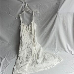 Wild Fable Textured White Sundress